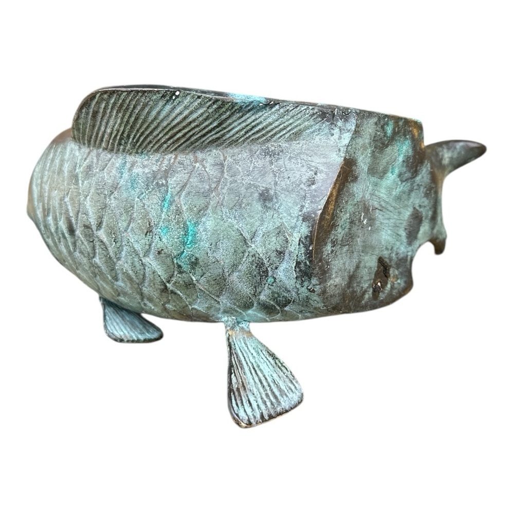 Vintage Decorative metal koi Fish Sculpture - Picture 9 of 10